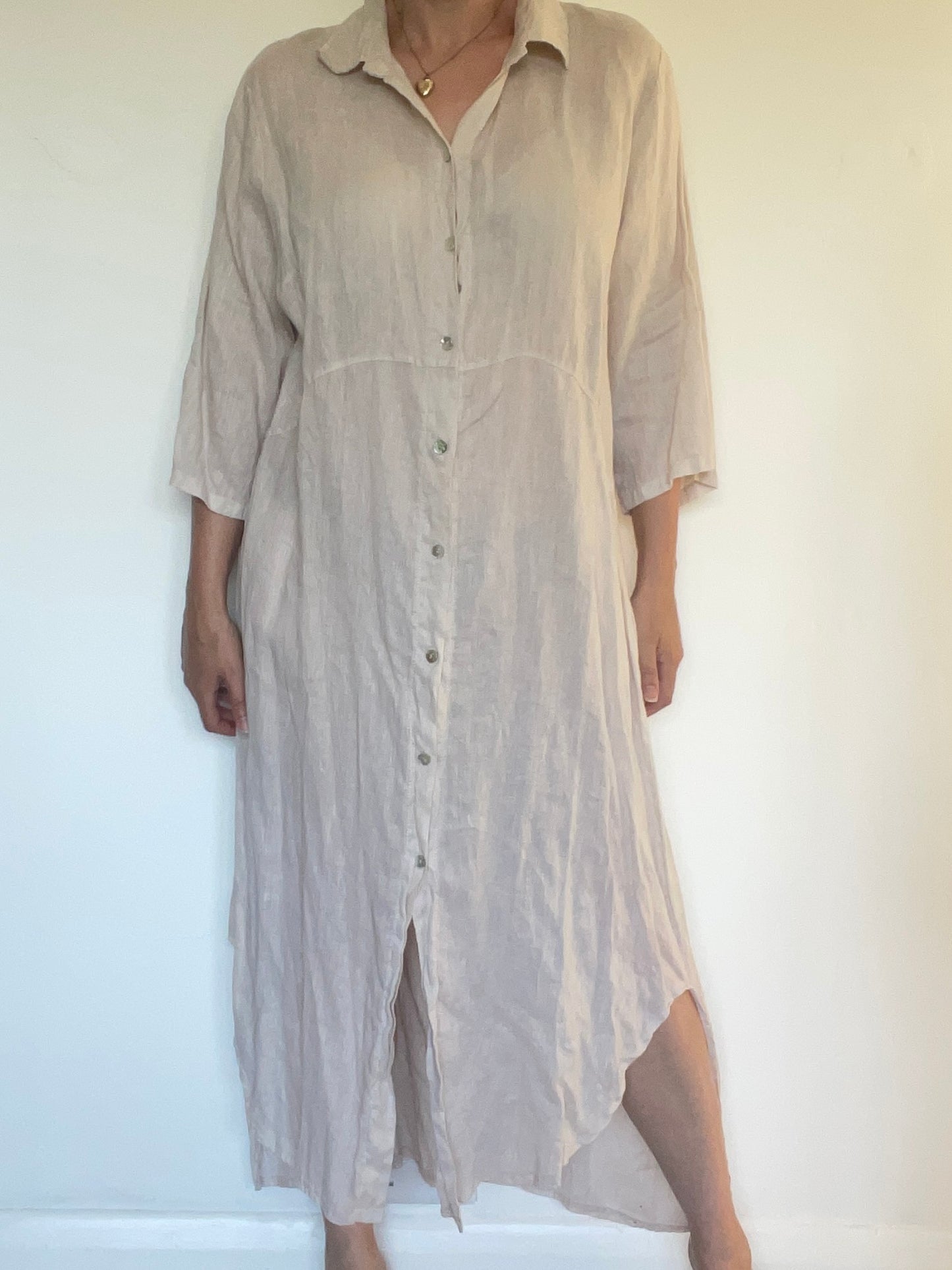 Linen Dress - Size L