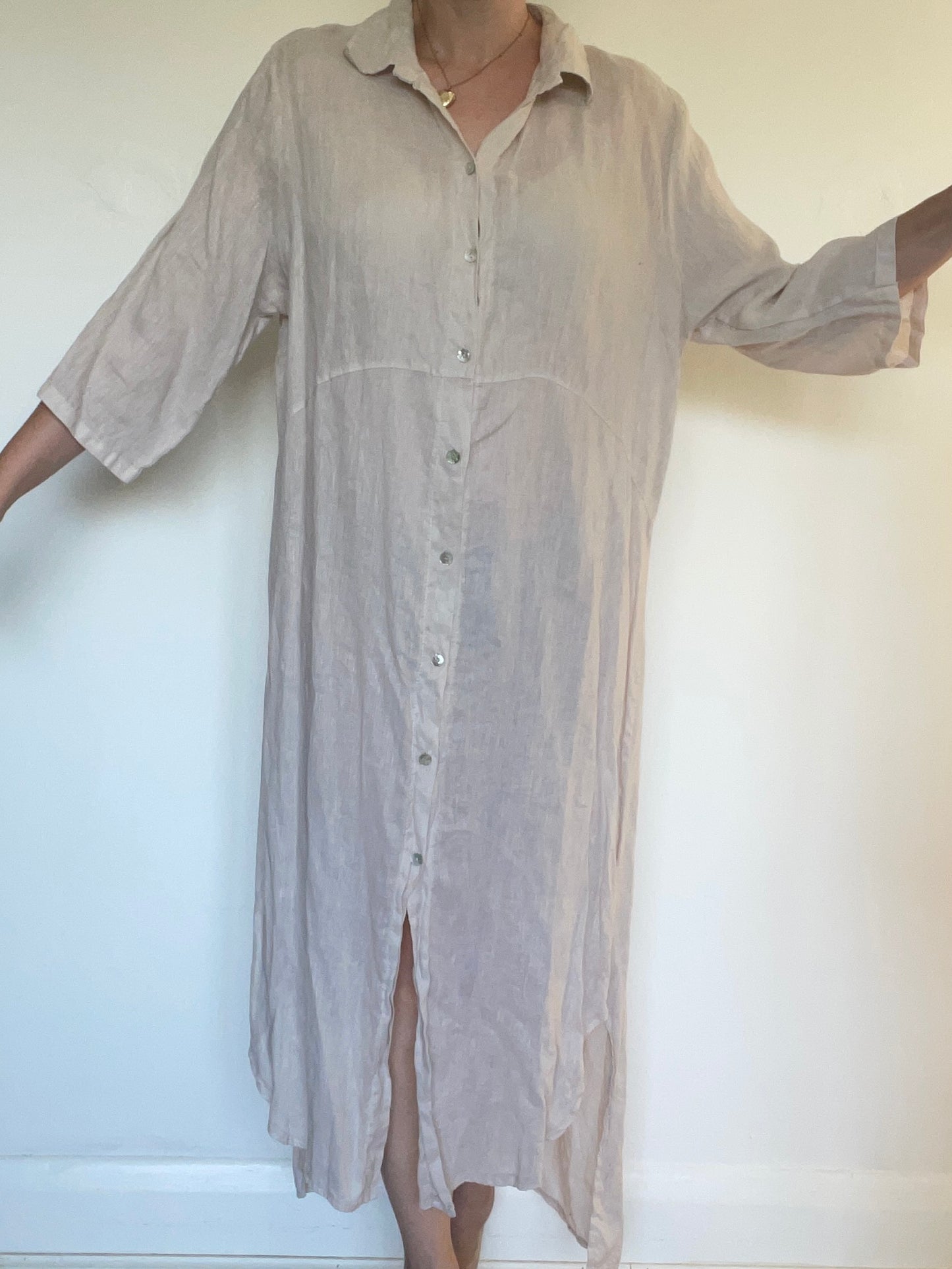 Linen Dress - Size L