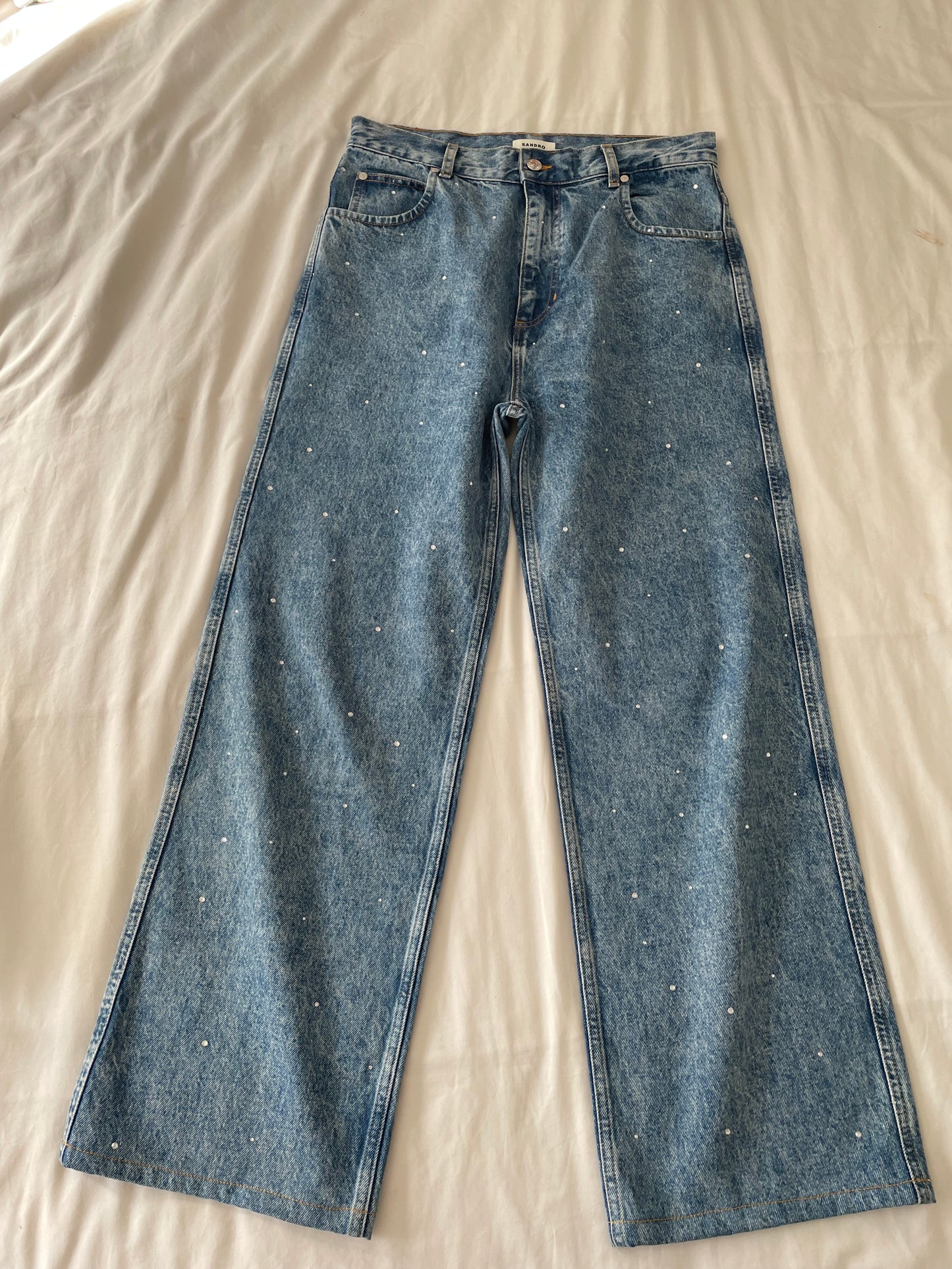 Sandro Embellished Jeans - Size 14