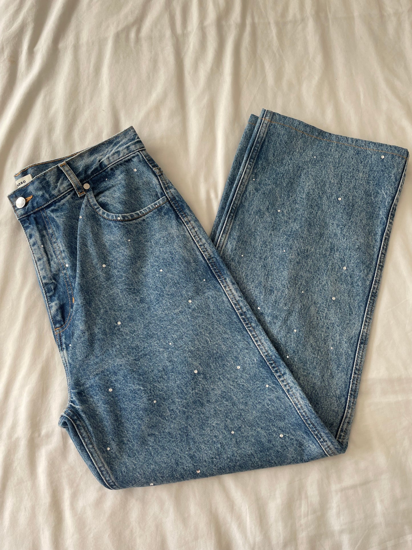 Sandro Embellished Jeans - Size 14