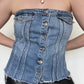 Zara Denim Corset - Size XXL