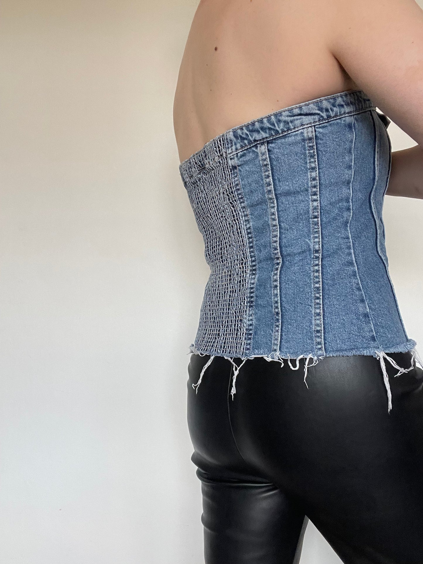 Zara Denim Corset - Size XXL