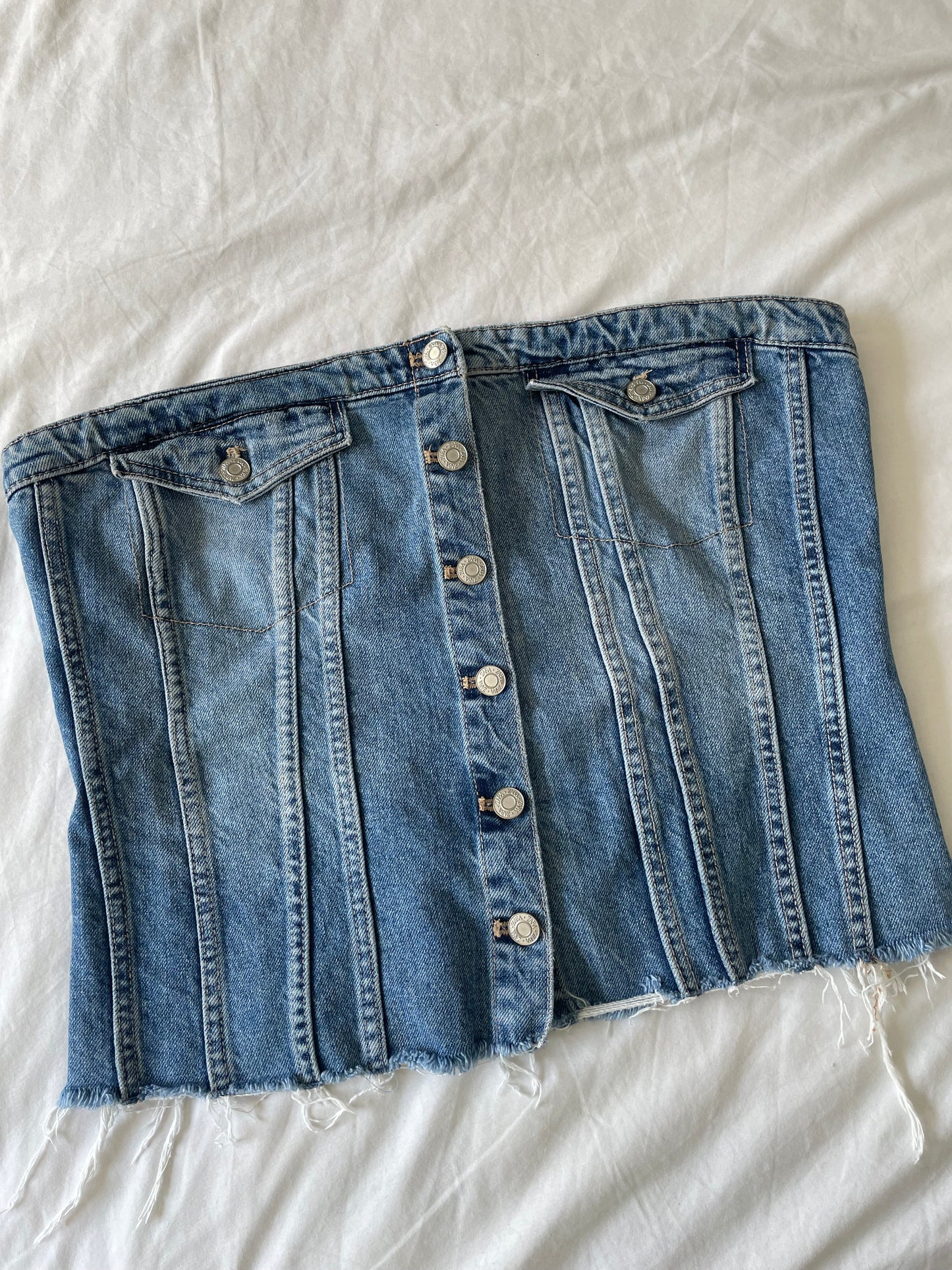 Zara Denim Corset - Size XXL