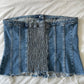 Zara Denim Corset - Size XXL