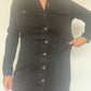 Black Denim Dress - Size 14