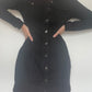 Black Denim Dress - Size 14