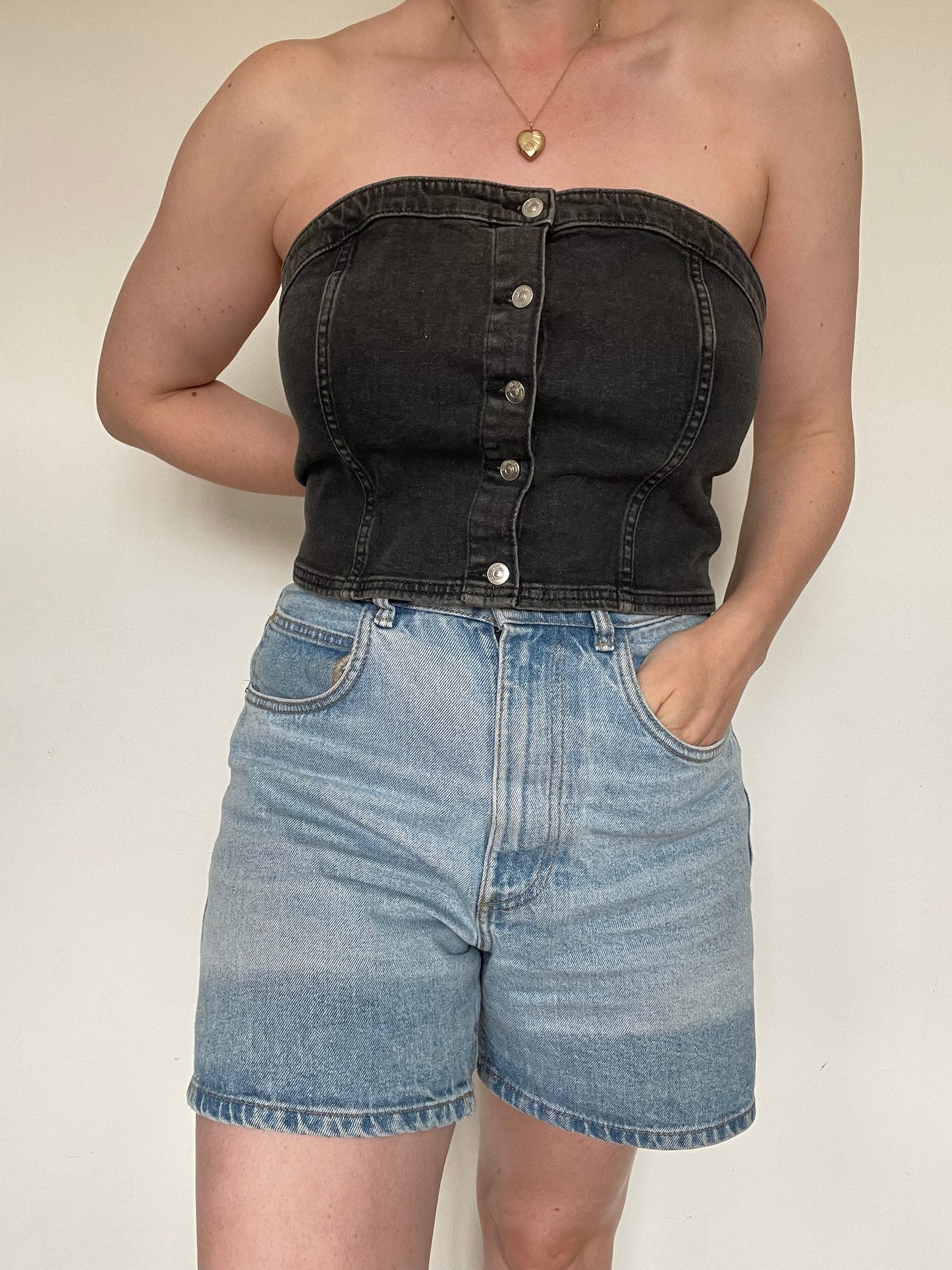 H&M Denim Top NEW - Size XXL