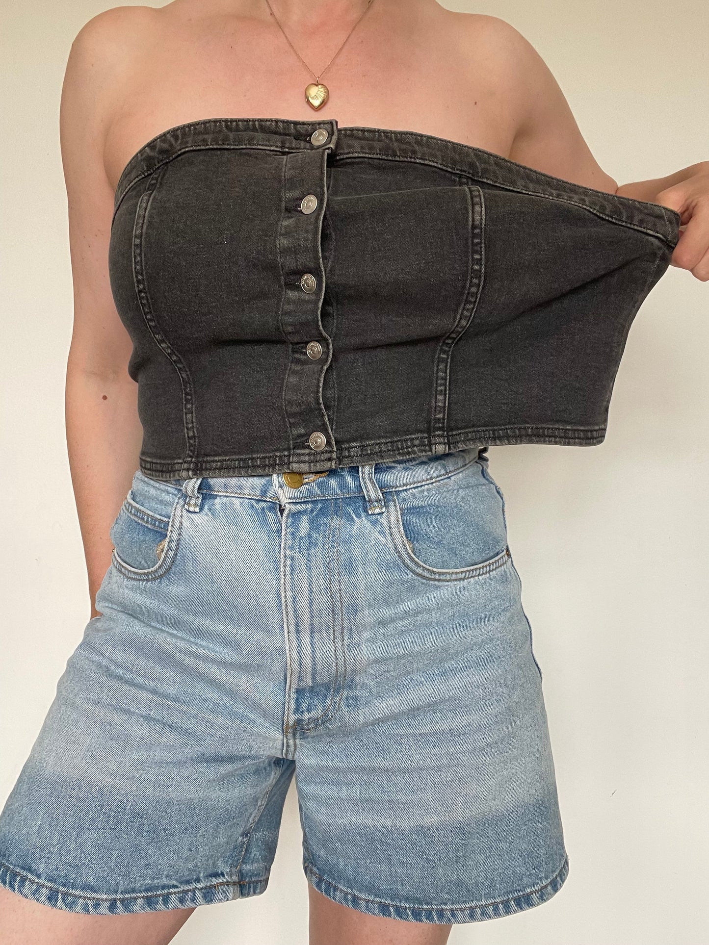 H&M Denim Top NEW - Size XXL