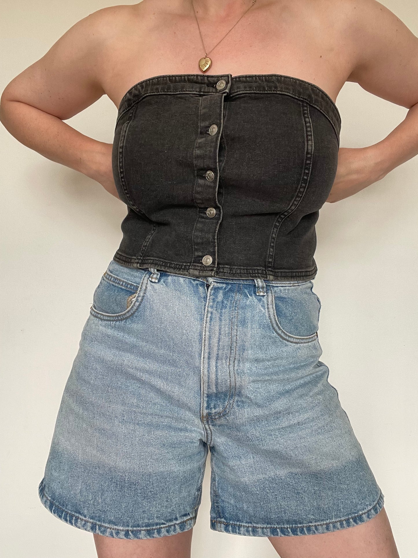 H&M Denim Top NEW - Size XXL