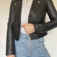 Maje Leather Jacket RRP £449 - Size 8