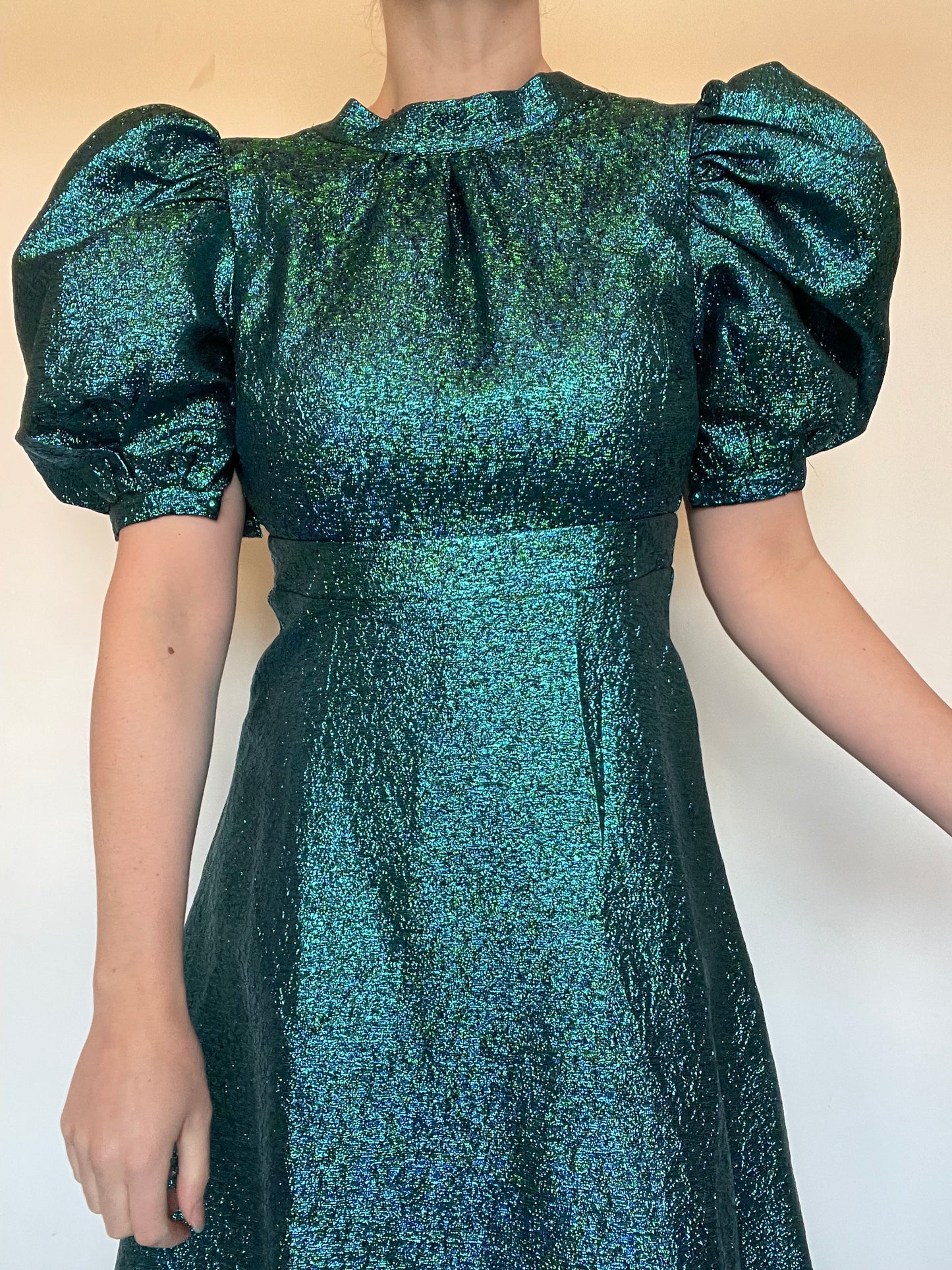 Coast Green Metallic Dress NEW RRP £139 - Size 8