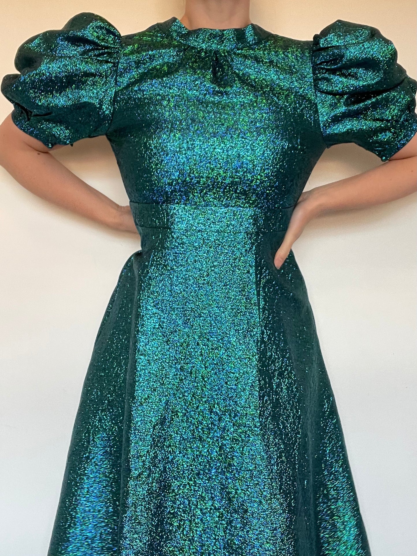 Coast Green Metallic Dress NEW RRP £139 - Size 8