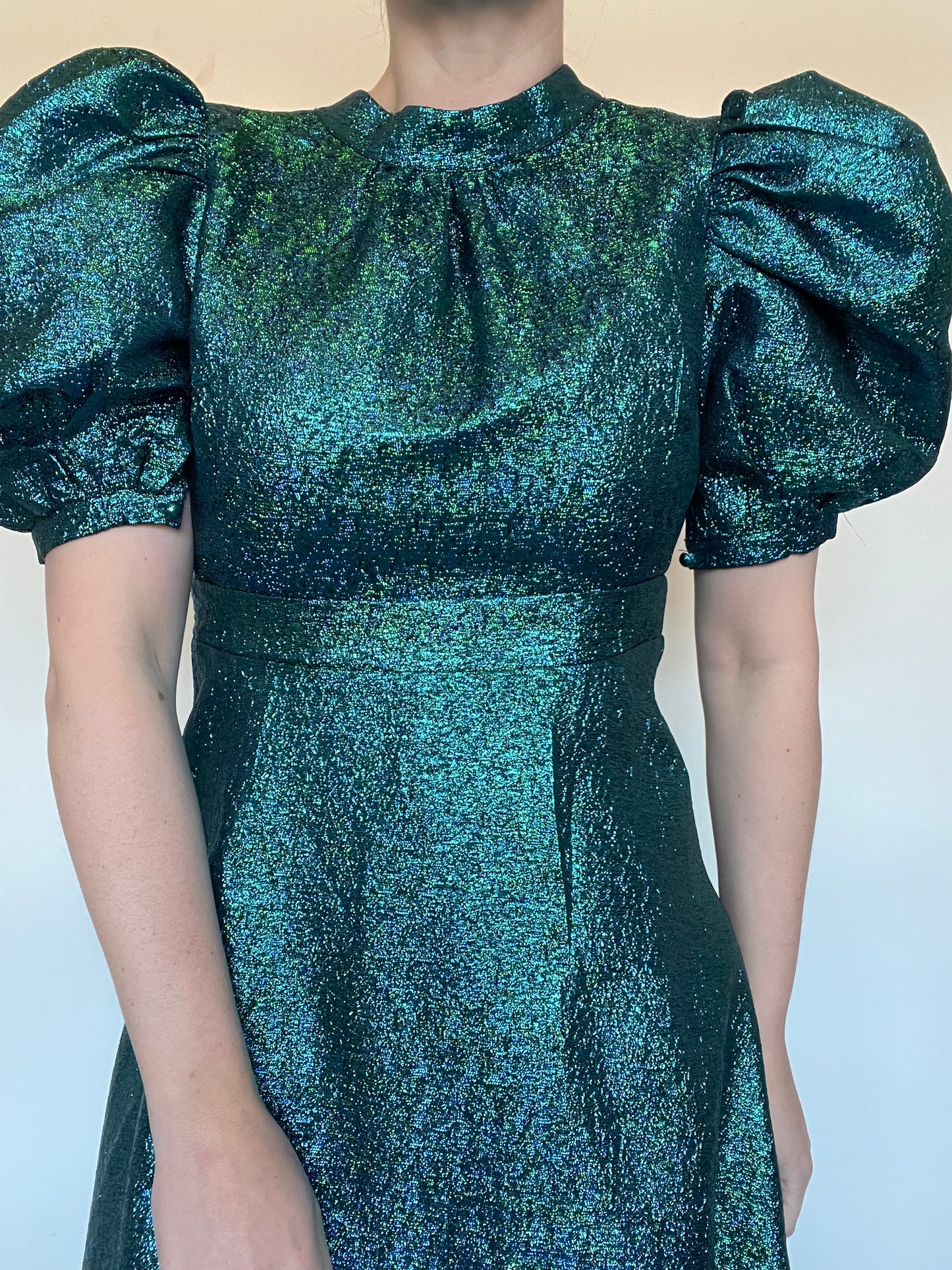 Coast Green Metallic Dress NEW RRP £139 - Size 8