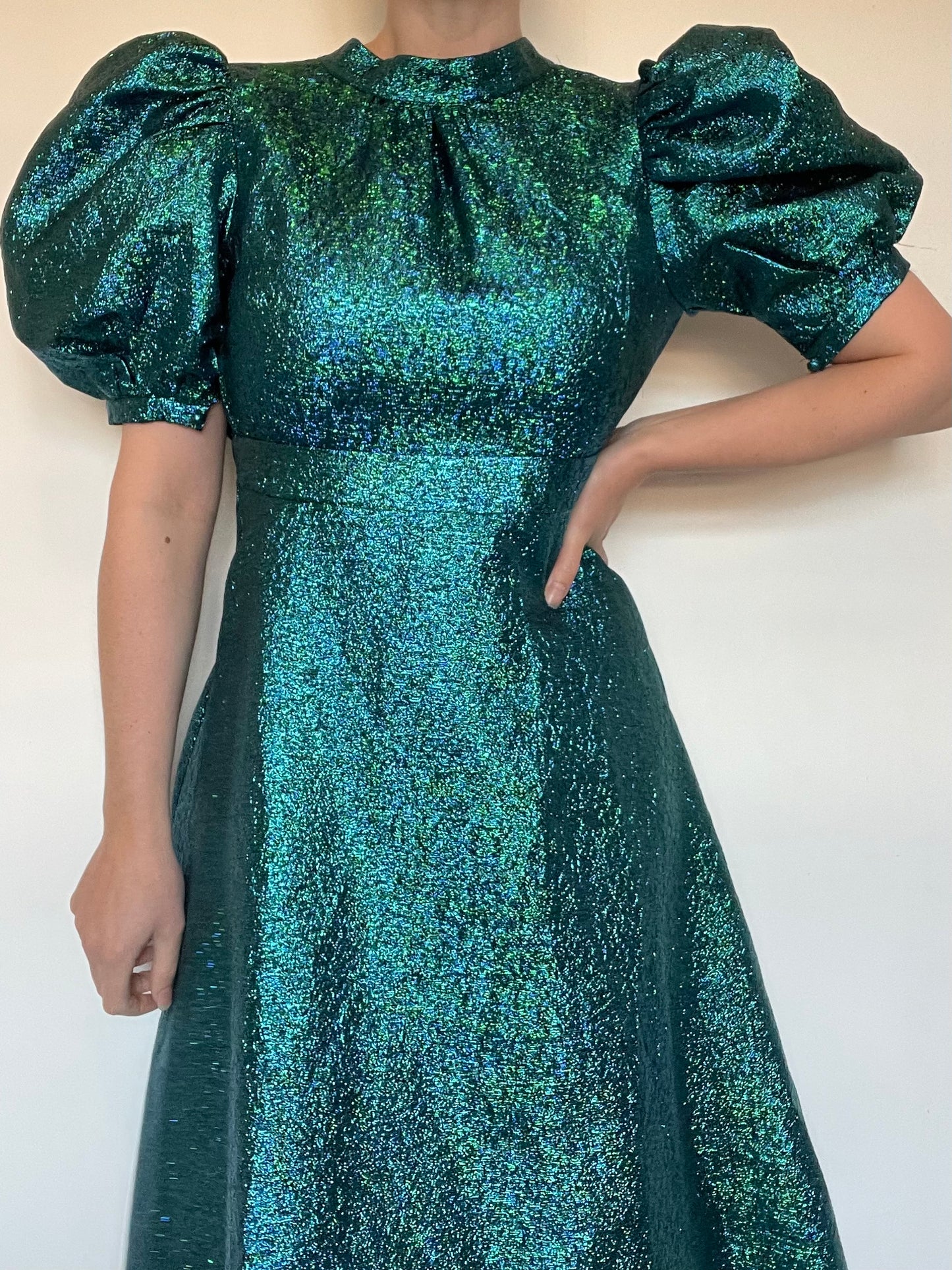 Coast Green Metallic Dress NEW RRP £139 - Size 8