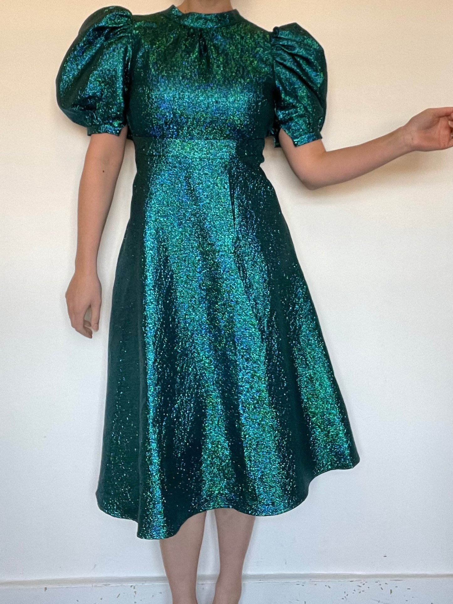 Coast Green Metallic Dress NEW RRP £139 - Size 8