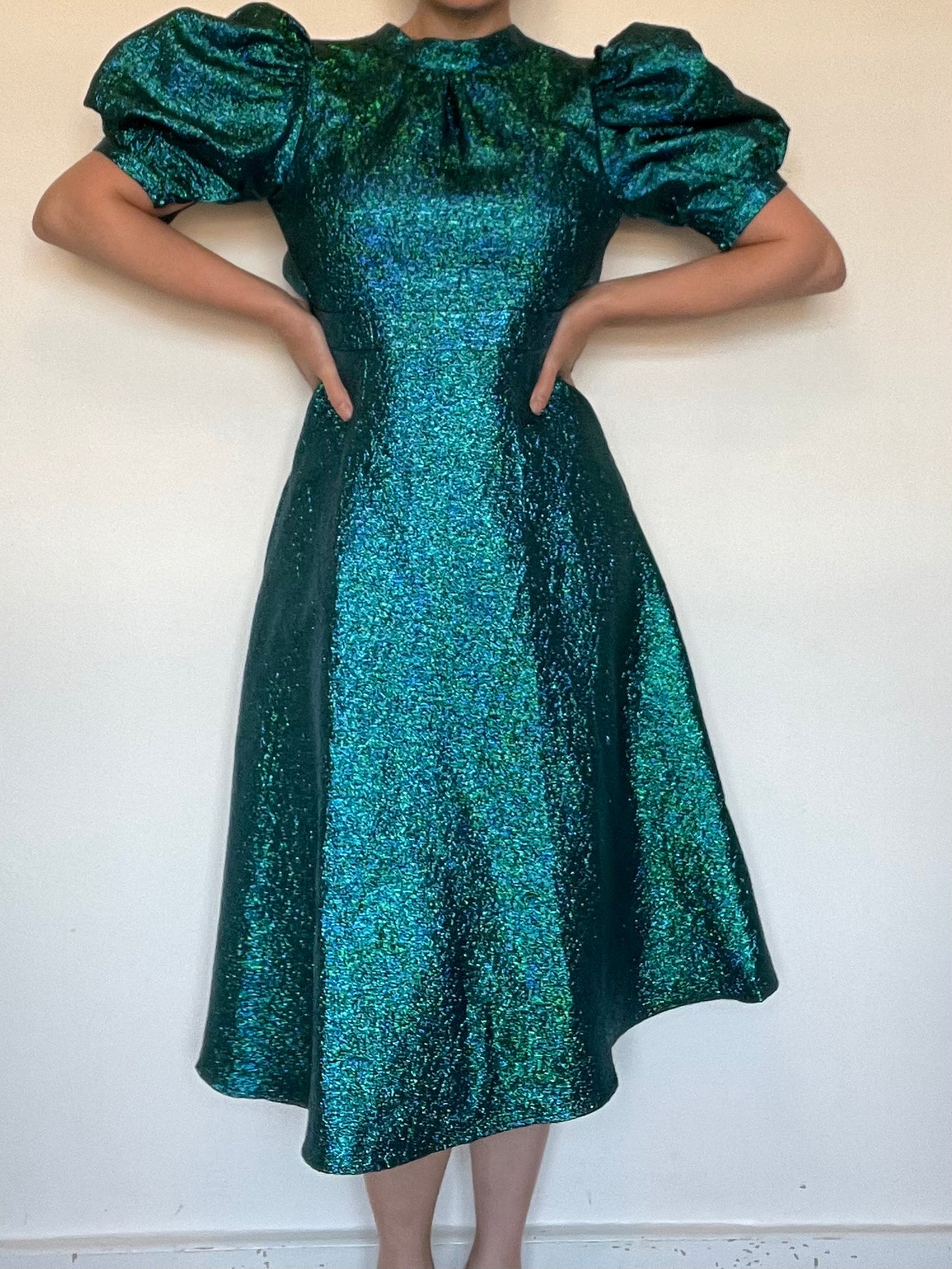 Coast Green Metallic Dress NEW RRP £139 - Size 8