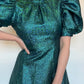 Coast Green Metallic Dress NEW RRP £139 - Size 8