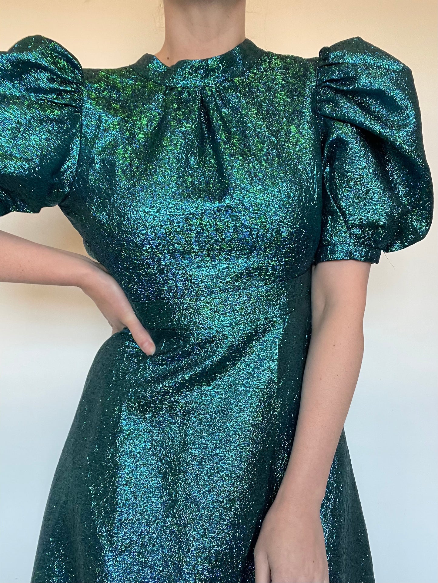 Coast Green Metallic Dress NEW RRP £139 - Size 8