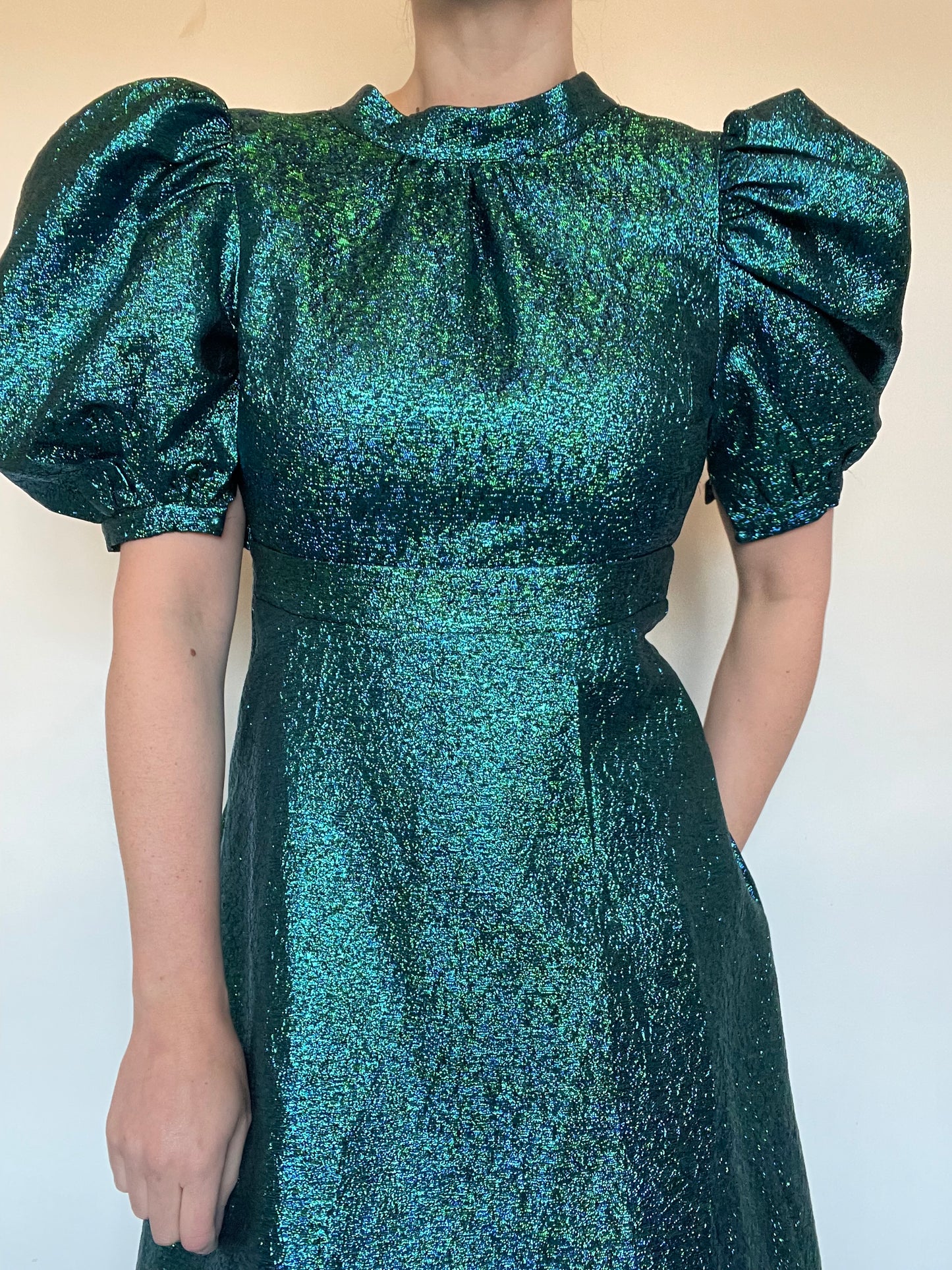 Coast Green Metallic Dress NEW RRP £139 - Size 8