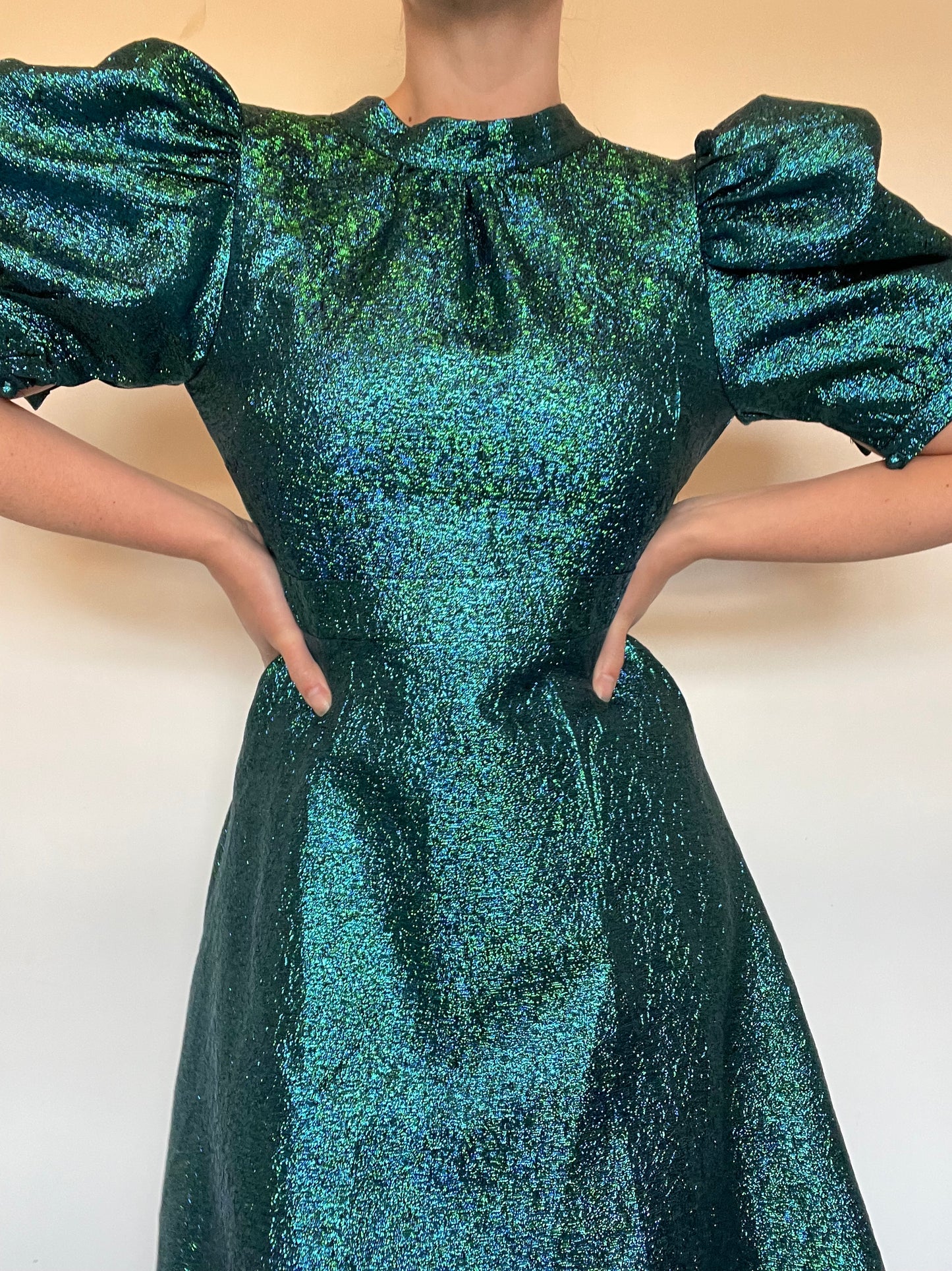 Coast Green Metallic Dress NEW RRP £139 - Size 8