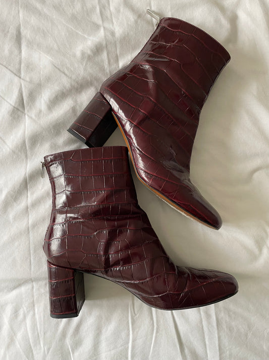 Whistles Leather Boots - Size 40