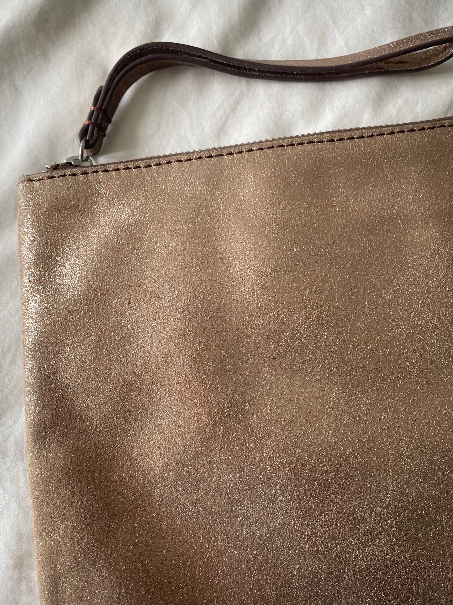 Clarks Gold Leather Bag