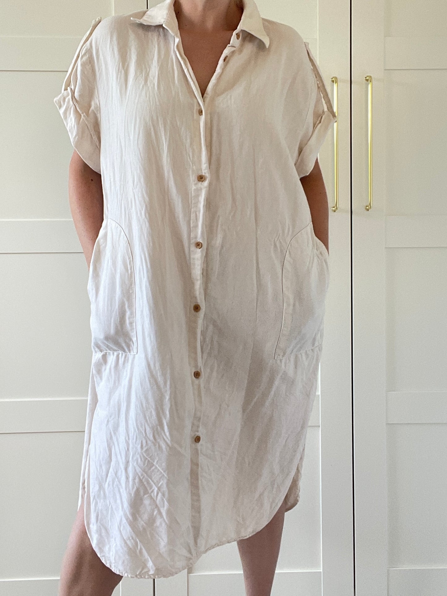 Zara Linen Dress - Size L