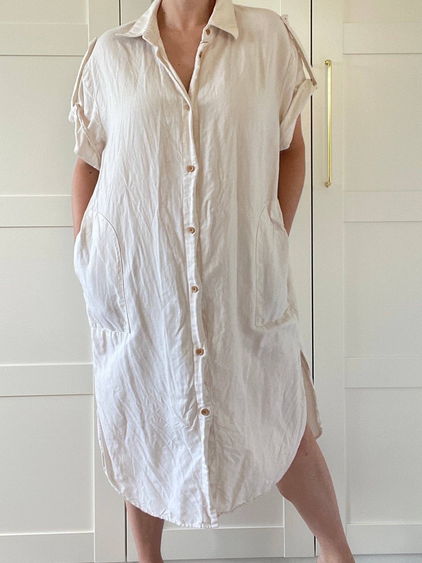 Zara Linen Dress - Size L