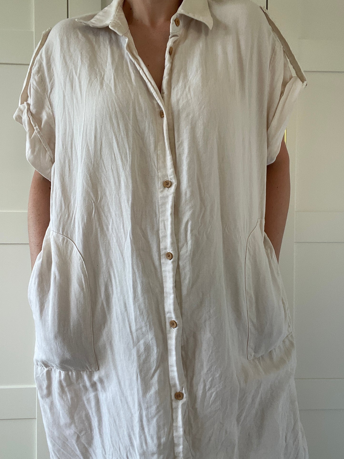 Zara Linen Dress - Size L