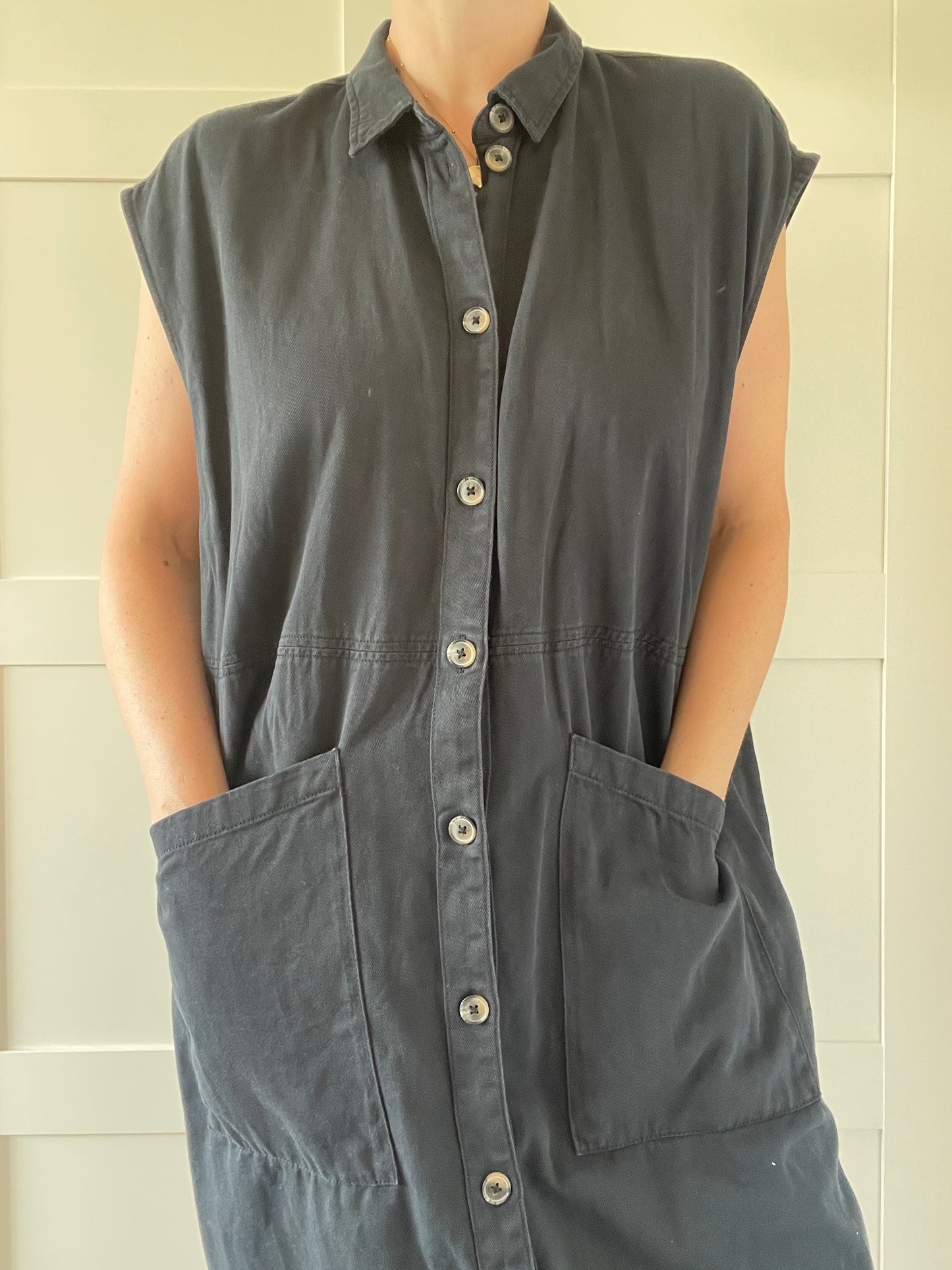 Noisy May Denim Dress - Size XL