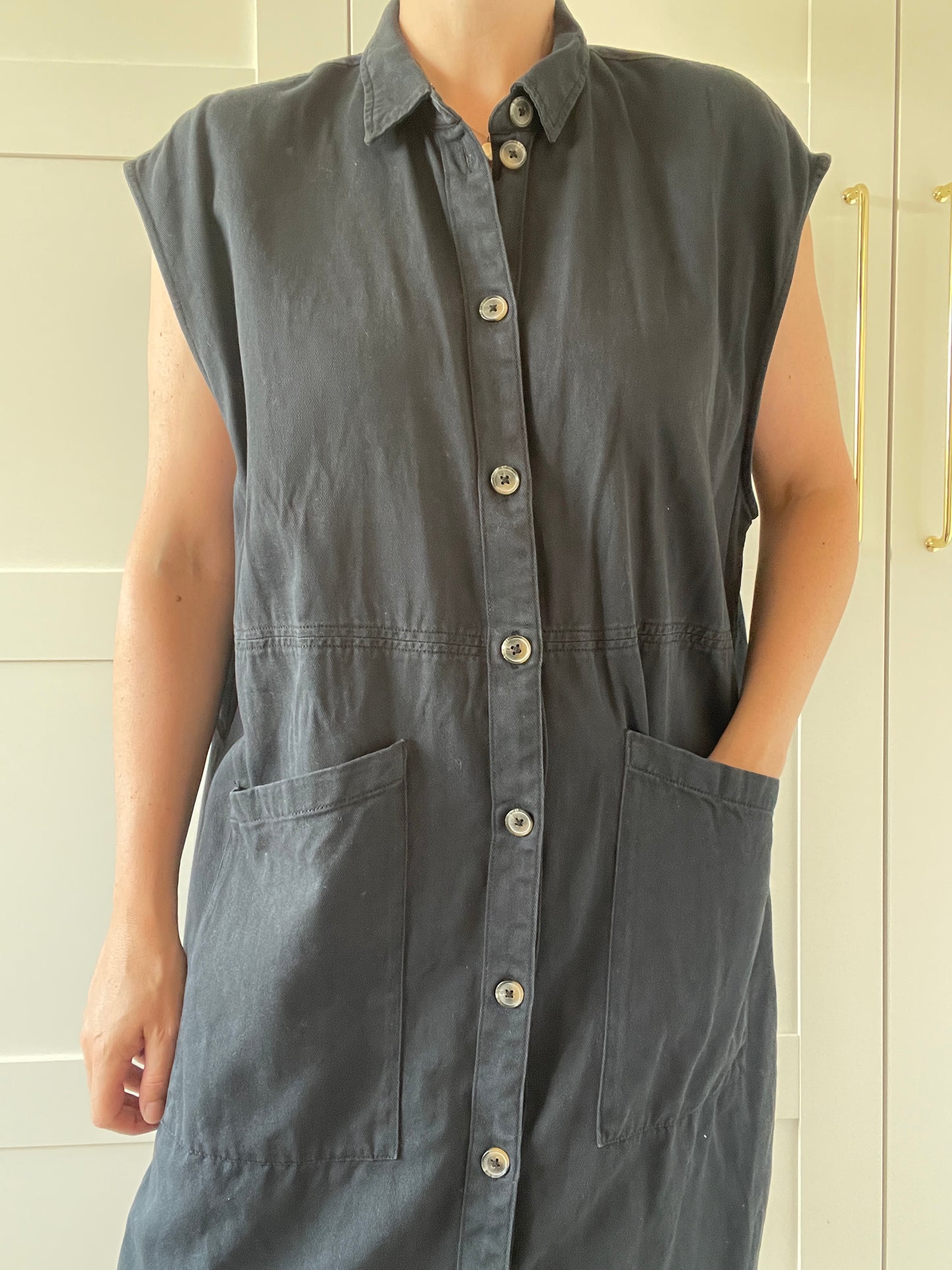 Noisy May Denim Dress - Size XL