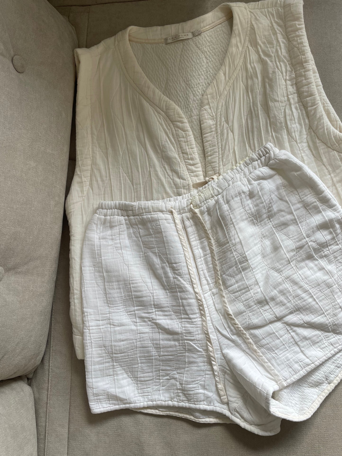 Zara Quilted Shorts - Size L