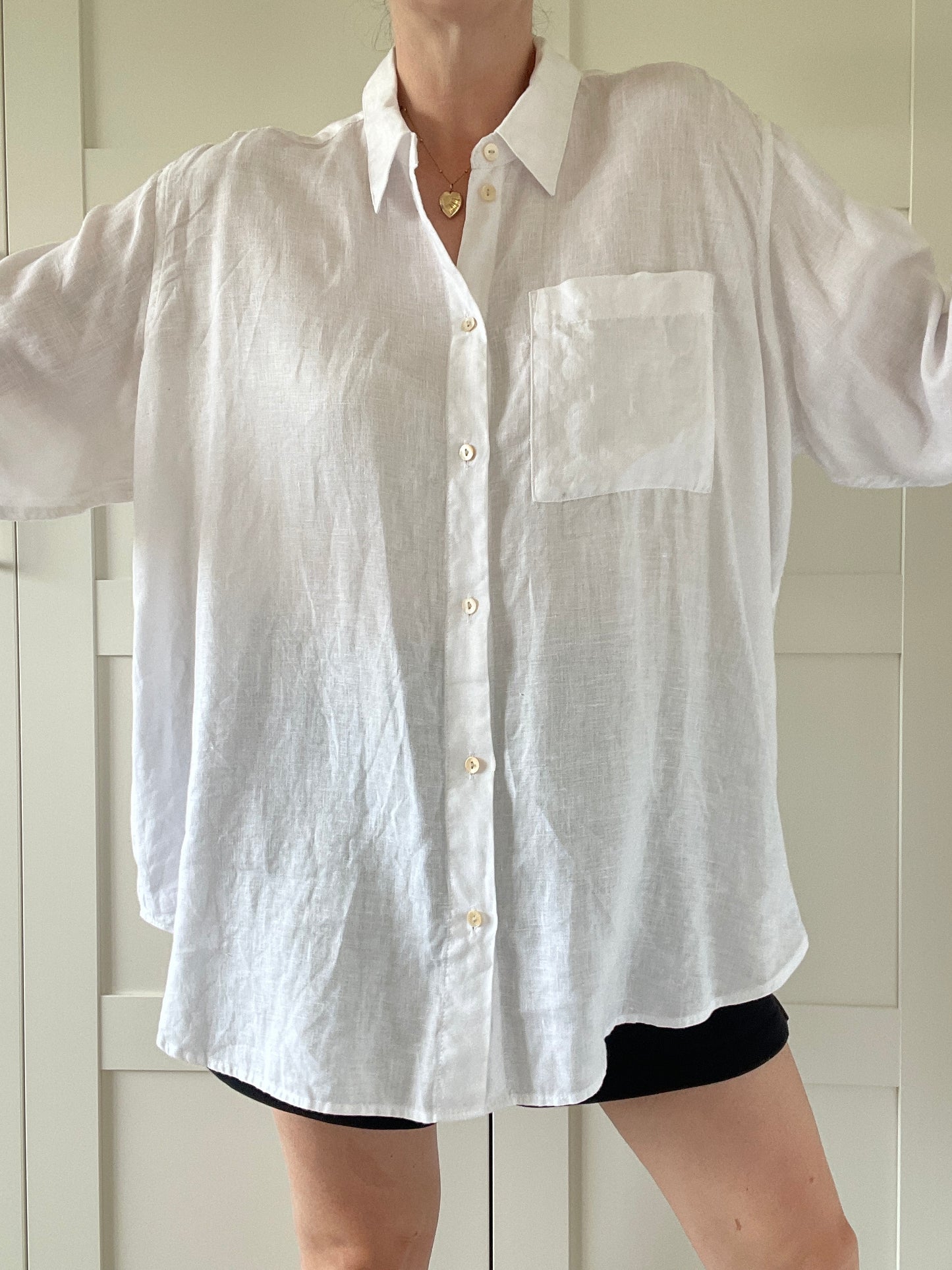 M&S Linen Shirt - Size 18