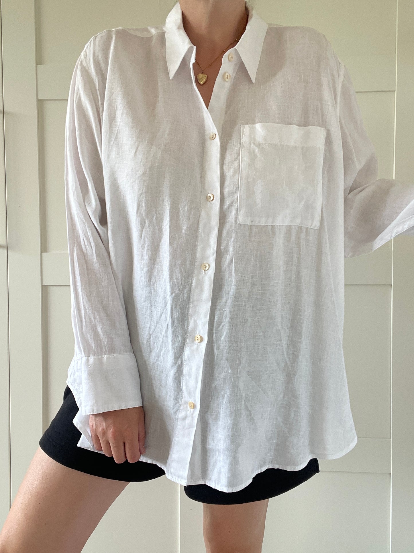 M&S Linen Shirt - Size 18