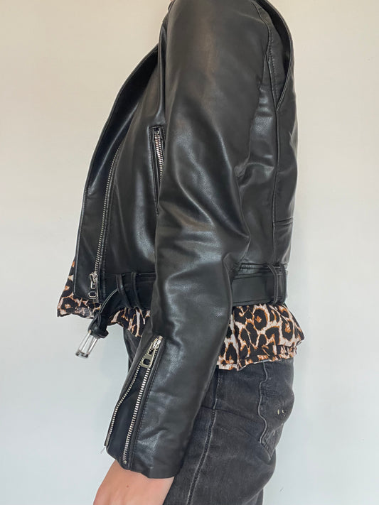 Zara Faux Leather Jacket - Size M