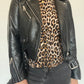 Zara Faux Leather Jacket - Size M