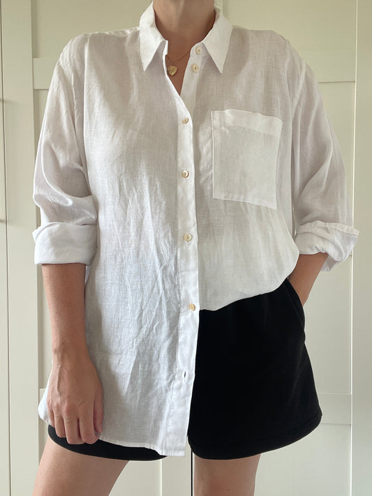 M&S Linen Shirt - Size 18