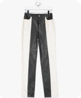 River Island Faux Leather Trousers - Size 12