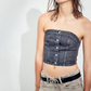 H&M Denim Top NEW - Size XXL