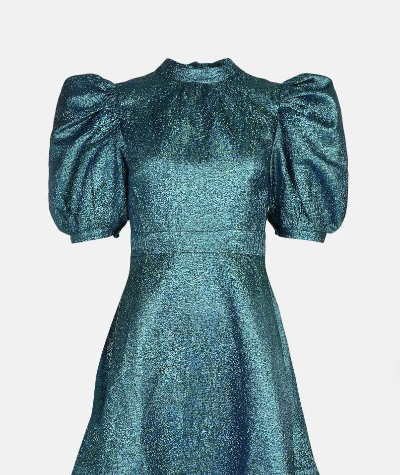 Coast Green Metallic Dress NEW RRP £139 - Size 8