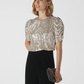 Whistles Sequin Top RRP £129 - Size 10