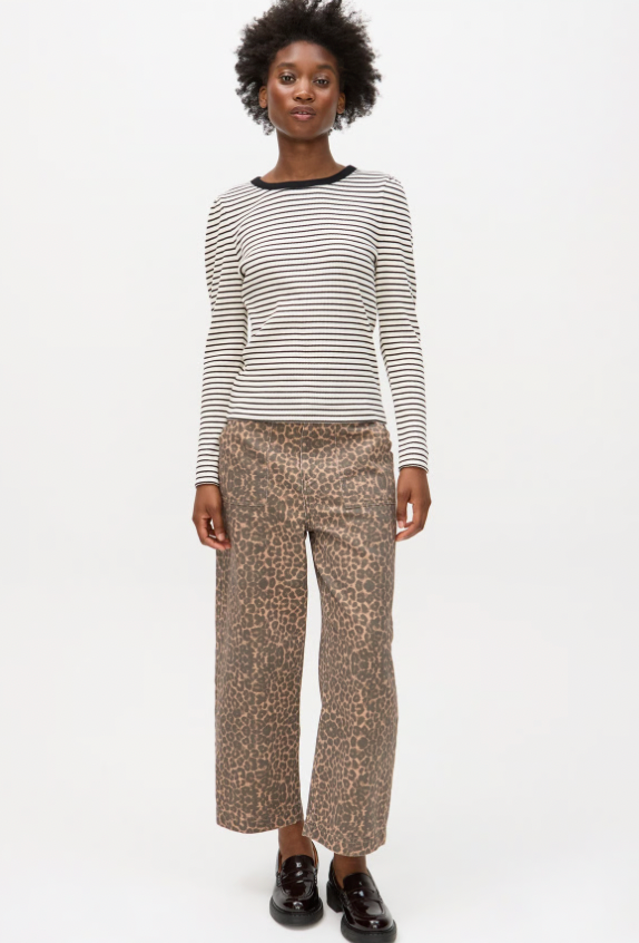 Oliver Bonas Leopard Jeans - Size 14/16