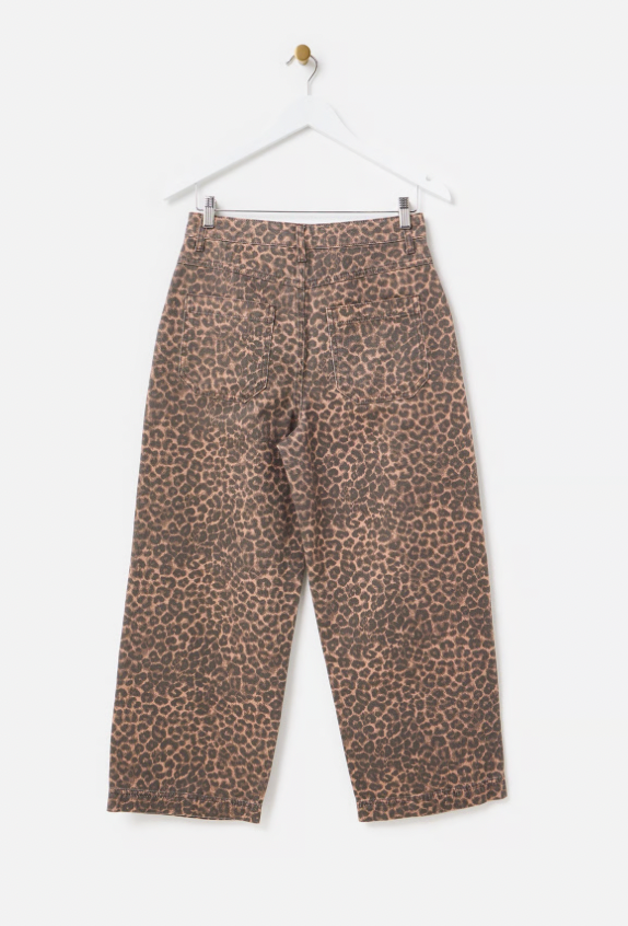 Oliver Bonas Leopard Jeans - Size 14/16