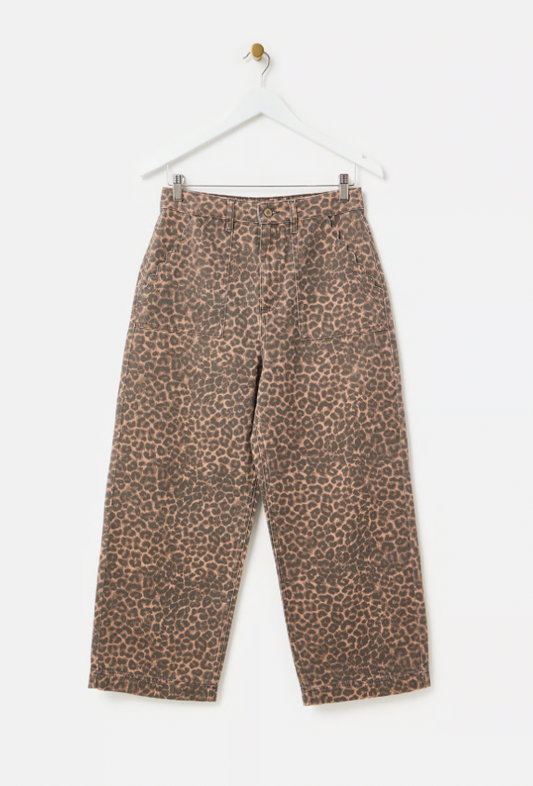 Oliver Bonas Leopard Jeans - Size 14/16