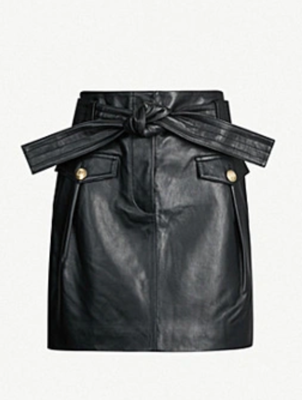 Maje Leather Skirt - Size 8