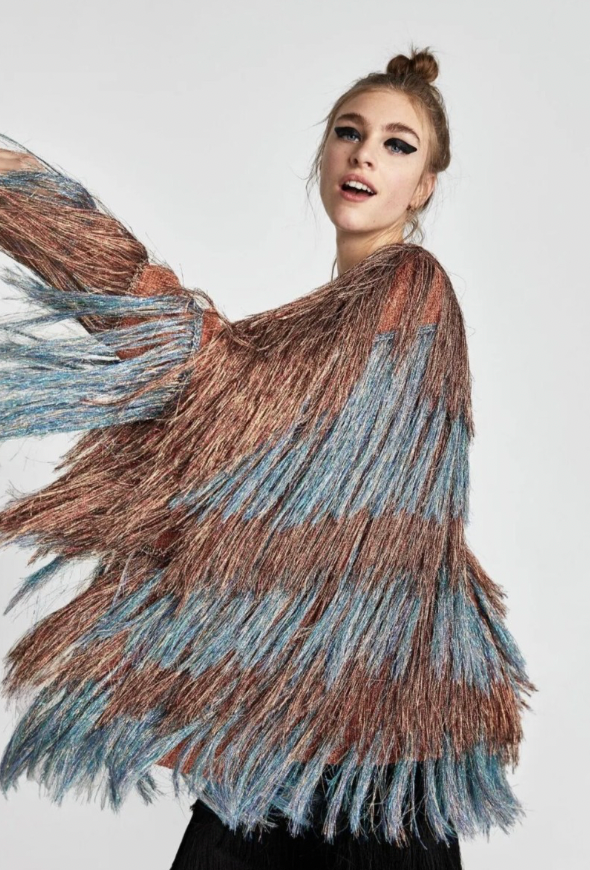 Zara Fringe Jumper