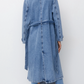 Pull & Bear Denim Trench - Size Small