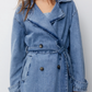 Pull & Bear Denim Trench - Size Small