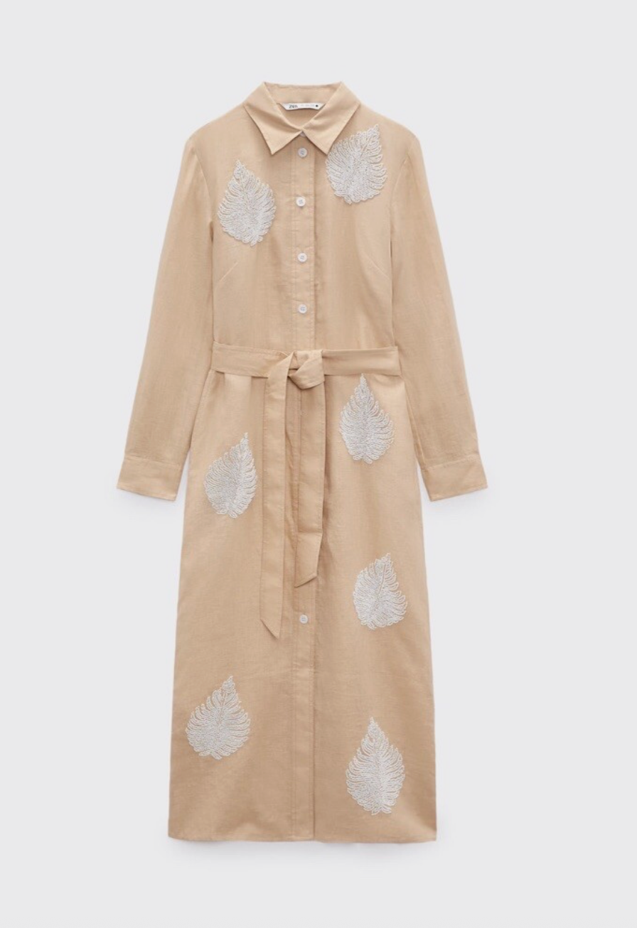 Zara Linen Dress - Size L