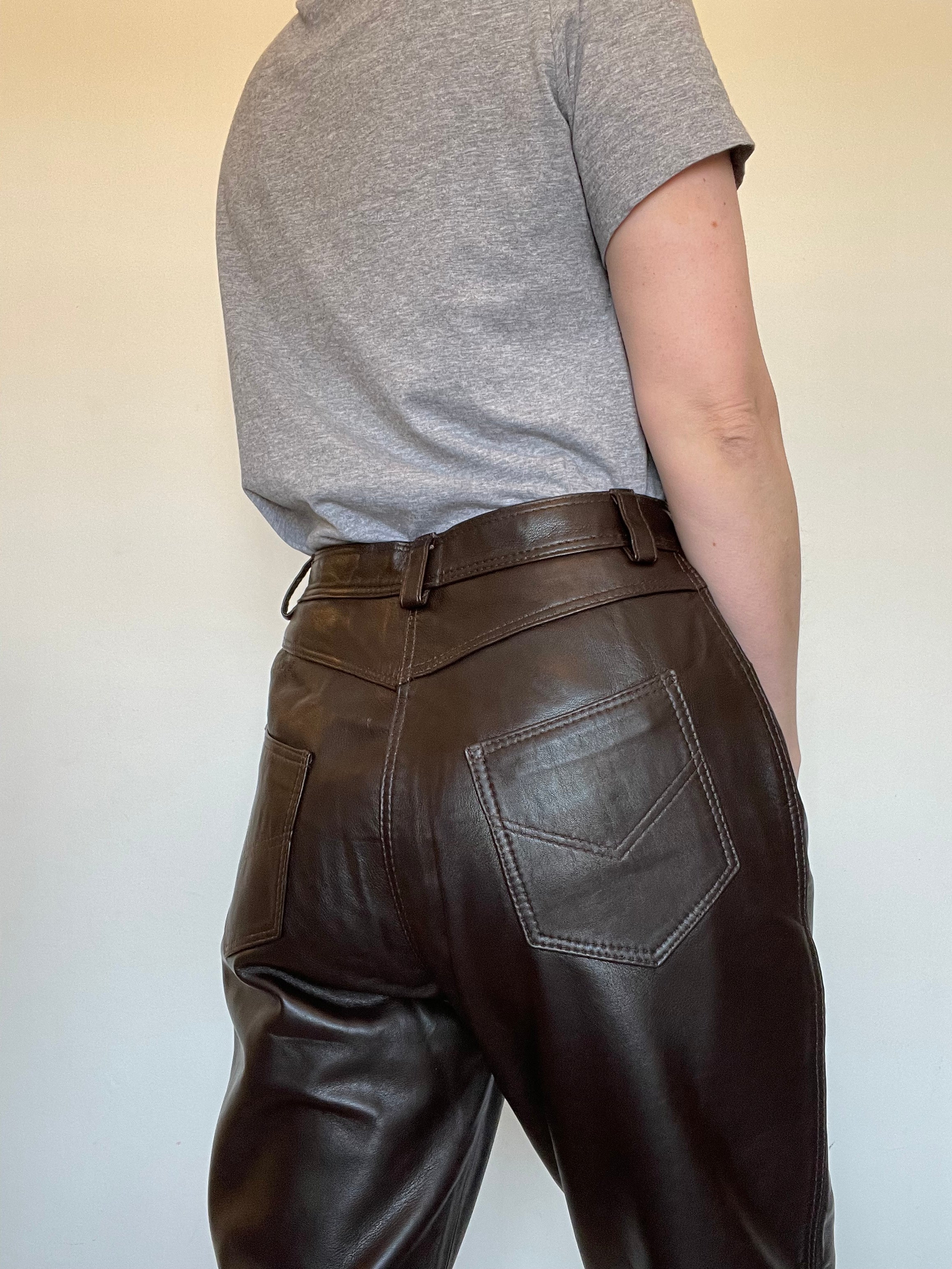 Leather Trousers in Black   Lakeland Leather